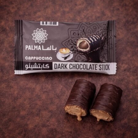 Palma Cappuccino Dark Chocolate Stick with creamy cappuccino filling