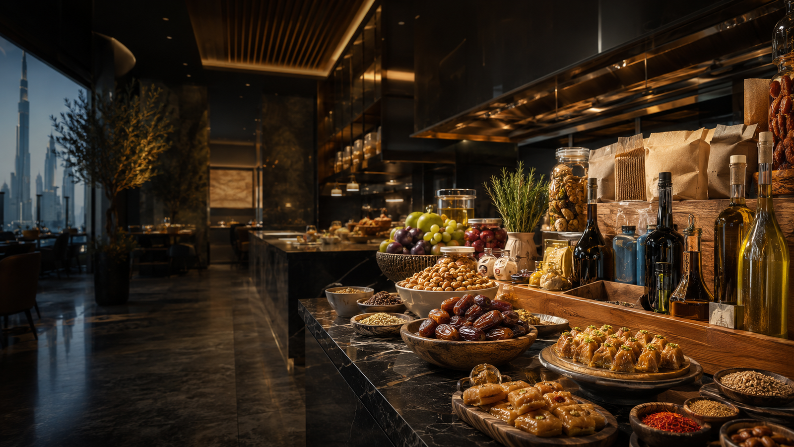 Premium hospitality food products prepared for hotels and restaurants in the UAE